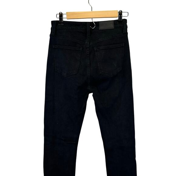 Pistola Teagan Black High Rise Slim Jeans With Ankle Slit Cuff Womens Size 26 - Picture 10 of 16